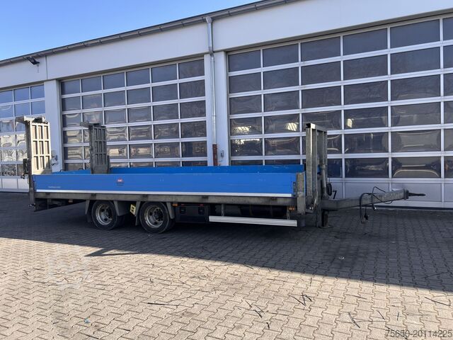 Low loader trailer Humbaur HBTZ 136224 TA-BS  13,6 t Tandemtieflader