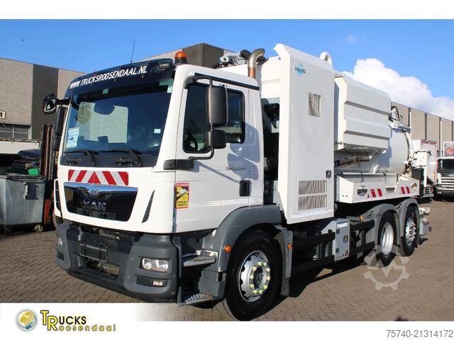 Vacuum truck MAN TGM 26.340 + RIVARD 11.8M3 + PUMP + EURO 6