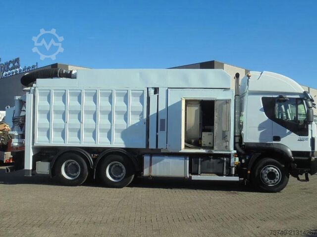 Saugfahrzeug Iveco Trakker 450 + Euro 5 + Zandzuiger + Manual + 6x...