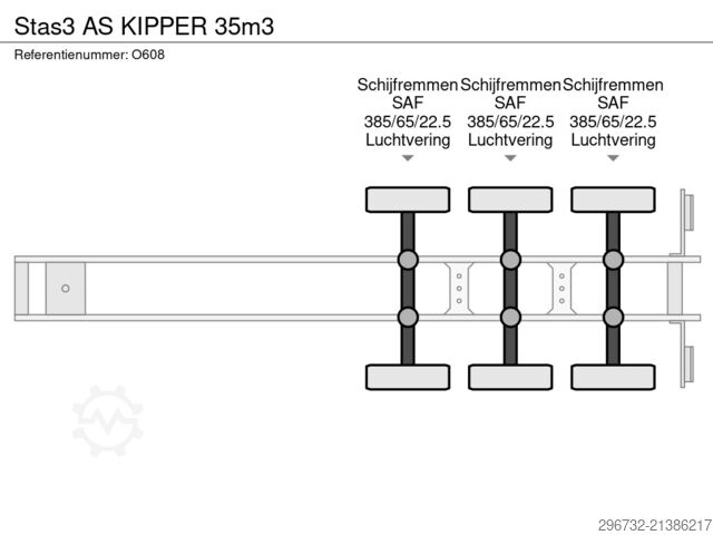 Tipper Stas 3 AS KIPPER 35m3