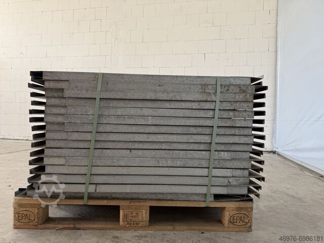 Stahlpaneel Stahlpaneele Palettenregal 1.150x750 mm (TxB) / lichte Weite: 920 mm / Materialfarbe: feuerverzinkt