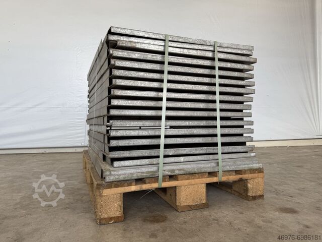 Stahlpaneel Stahlpaneele Palettenregal 1.150x750 mm (TxB) / lichte Weite: 920 mm / Materialfarbe: feuerverzinkt