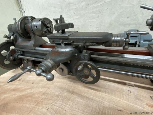 Antike Mechaniker Drehmaschine, Oldtimer für Ausstellung, Spitzendrehmaschine, L + Z Drehmaschine, O EKS - WICO Kassel 