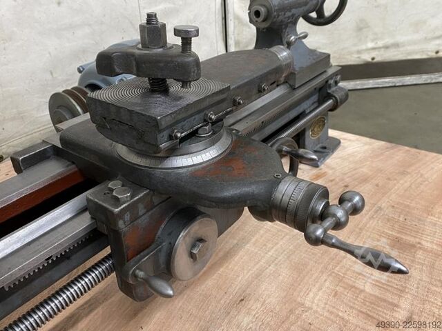 Antike Mechaniker Drehmaschine, Oldtimer für Ausstellung, Spitzendrehmaschine, L + Z Drehmaschine, O EKS - WICO Kassel 