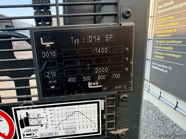 VS-22569 Electric DUO ride-on stacker Linde D14SP LINDE D14SP