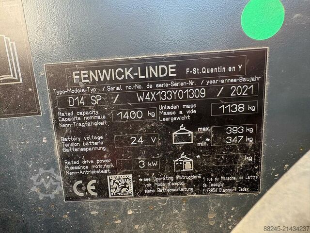 VS-22569 Electric DUO ride-on stacker Linde D14SP LINDE D14SP