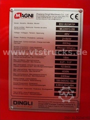 Work platform MAGNI Magni ES1823RTP  Scherenarbeitsbühne  6x vorh.