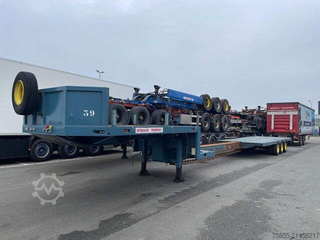 Low loader Broshuis E-2190  Lowbed / Steel Suspension / Extendable ...