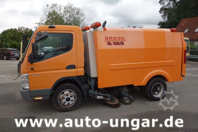 Road maintenance Mercedes-Benz Mitsubishi Fuso Canter 7C15 mit Brock SL 140/2 Kehrmaschine Euro 4