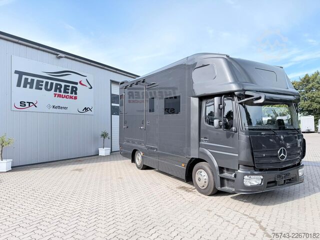 Viehtransporter LKW MERCEDES-BENZ ATEGO 1021  Roelofsen 3  Pferde  Wohnung Dusche