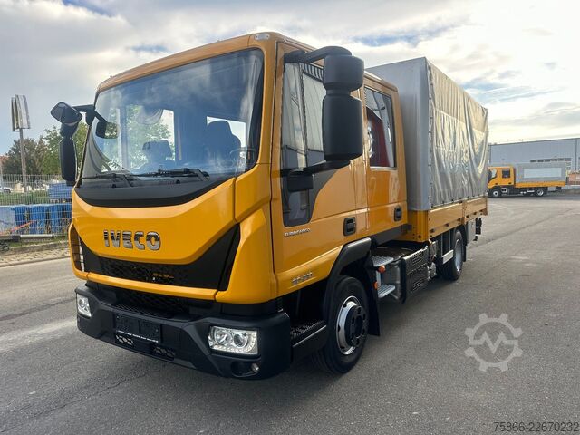 Pritschenwagen IVECO 80-21 Eurocargo Doka Pr.&Pl.6 Sitzer Euro6 Klima