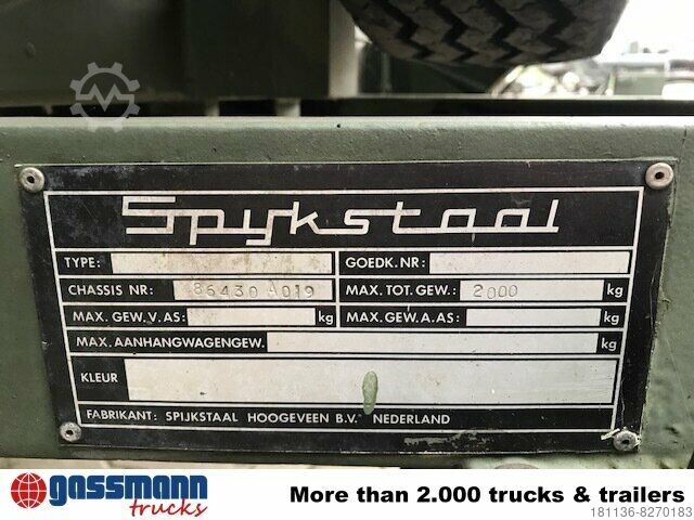 Anhänger mit Pritsche & Plane  SPYKSTAAL Wassertank-Anhänger 8x vorhanden!