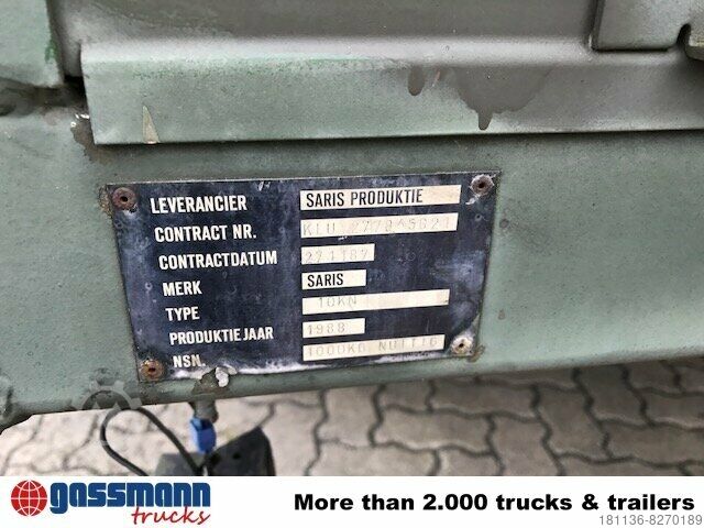 Anhänger mit Pritsche & Plane SARIS Wassertank-Anhänger 8x vorhanden!