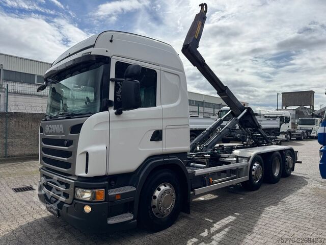 Roll-off tipper truck SCANIA G400  LB 8x2  Hyvalift Abrollkipper Retarder