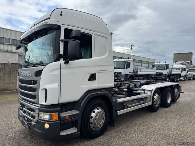 Roll-off tipper truck SCANIA G400  LB 8x2  Hyvalift Abrollkipper Retarder