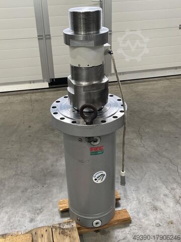 Double-acting hydraulic cylinder, flange cylinder, ideal for workshop presses, press cylinders, pres HÄNCHEN Servoslide