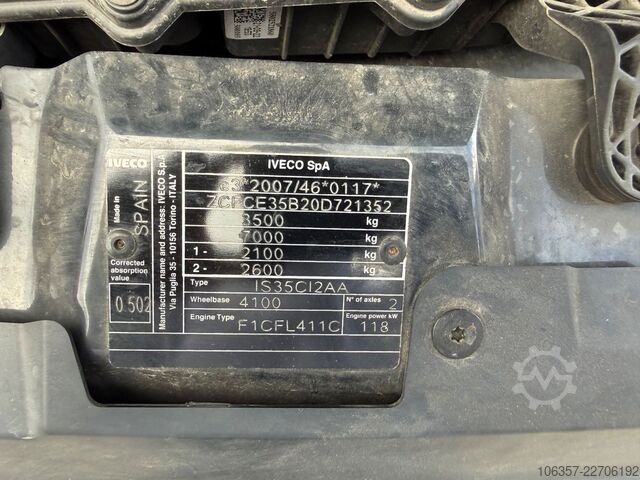 Transporter mit Koffer IVECO Daily 35C16 3,0L Koffer LBW 750kg Euro6E Seitent