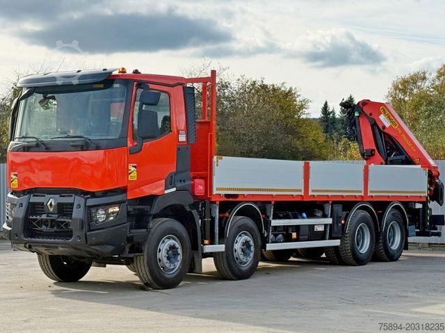 Truck mounted crane RENAULT C430 * PALFINGER PK 26002 - EH F + FUNK/ 8x4