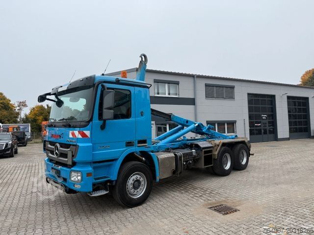 Roll-off tipper truck MERCEDES-BENZ 2646 Actros MP3 Abrollkipper Meiller AHK Klima