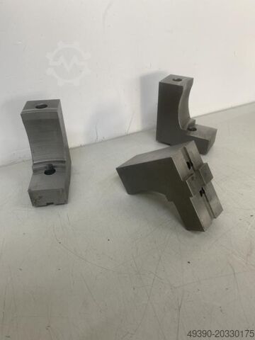 1 set of top jaws, chuck jaws; for 3-jaw wedge-bar lathe chuck, suitable for RÖHM, FORKARDT, RÖHM Duro 160/3