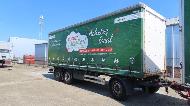 Sliding tarpaulins Lecitrailer 27000 kg! Liftaxel, 3 axel BPW, Edscha