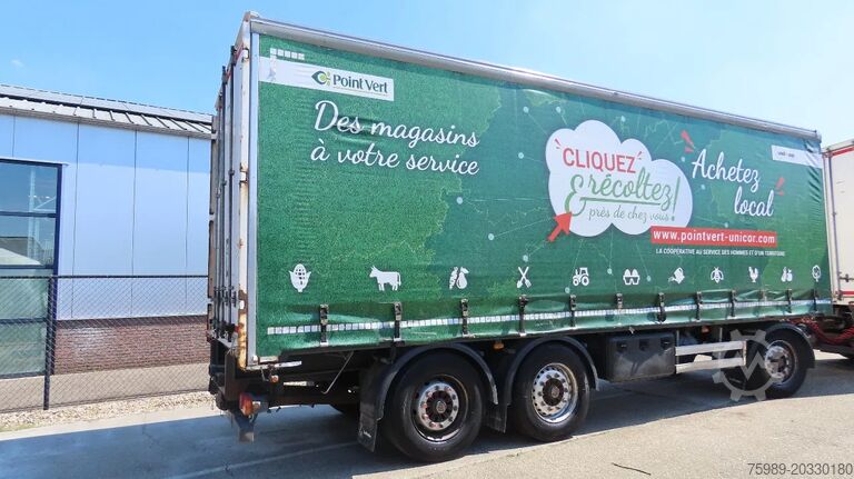 Sliding tarpaulins Lecitrailer 27000 kg! Liftaxel, 3 axel BPW, Edscha