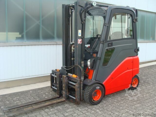 4-wheel forklift Linde E 18 PH ZINKENVERSTELLGERÄT NEU BATTERIE