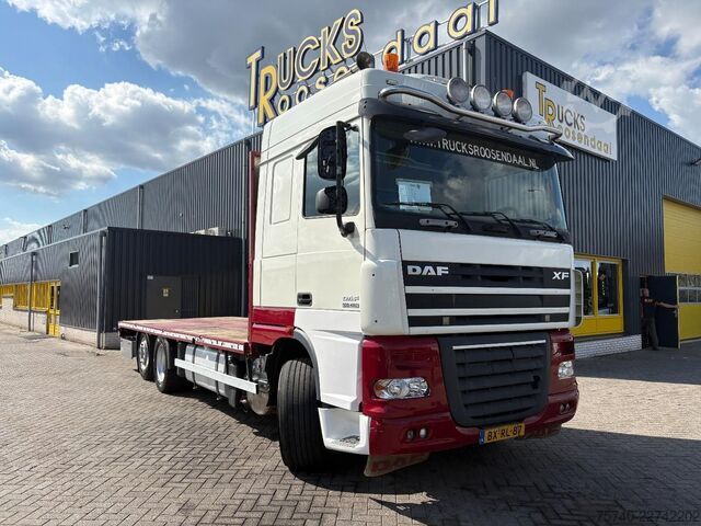Plattformanhänger DAF XF 105.410 + euro 5 + 6x2 lift + full option