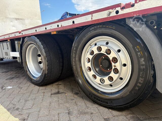 Plattformanhänger DAF XF 105.410 + euro 5 + 6x2 lift + full option