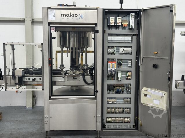 Etikettiermaschine 2 Stationen 4.500 Fl./h Makro MAK-1 4P Ua2 Lw