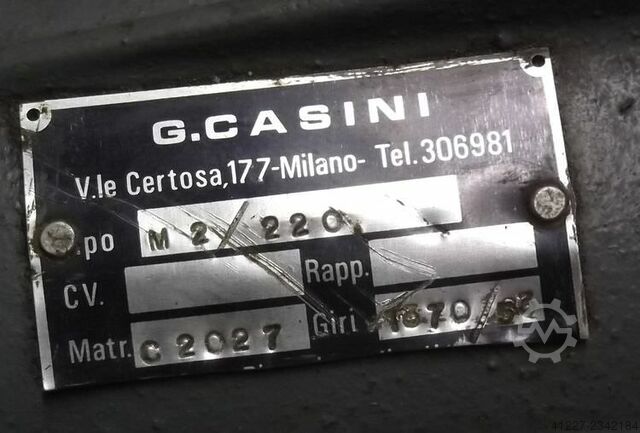 Gear motor 0.25 kW 33 rpm Casini M2/220