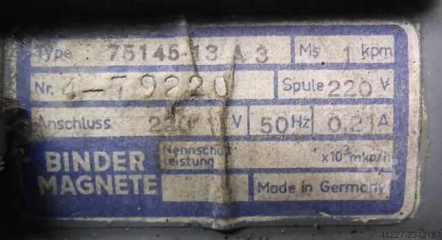 Getriebemotor 1,5 kW 57 U/min Bauer SK25-90L14B