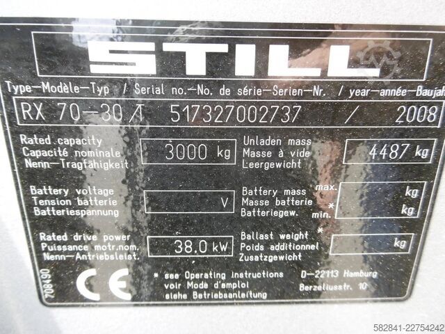 Treibgasstapler STILL RX 70-30T/7327 2008