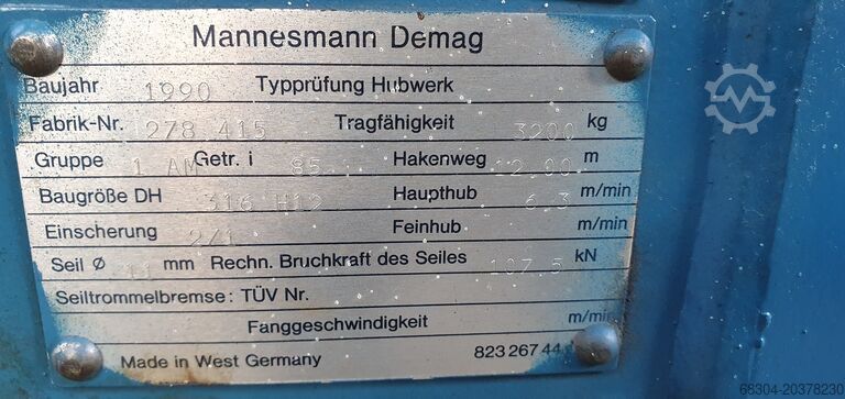 Kranarm DEMAG DH 316 H12 - 2 Stück