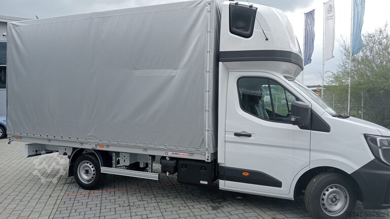 Flatbed + tarpaulin Renault Master 165 8PAL Schlafkabine Webasto