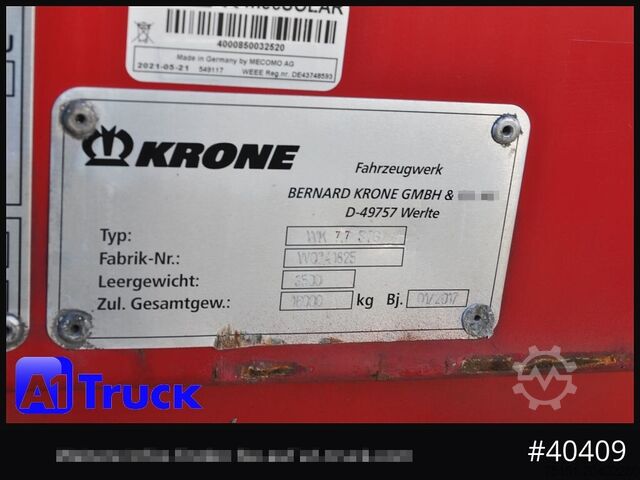 Wechselbrücke mit Kofferaufbau KRONE BDF 7,82 Wechselbrücke, 2680mm Innenhöhe.