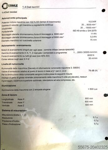 5-Achs-Vertikal-Bearbeitungszentrum HERMLE C800U