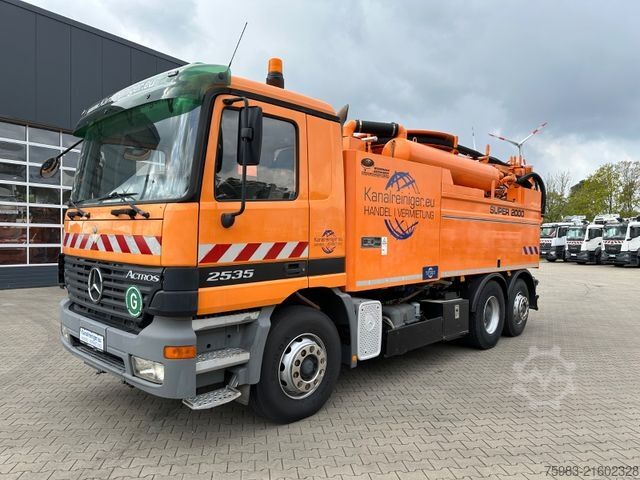 Saugwagen MERCEDES-BENZ Actros 2535 Wiedemann Super 2000, Recycler