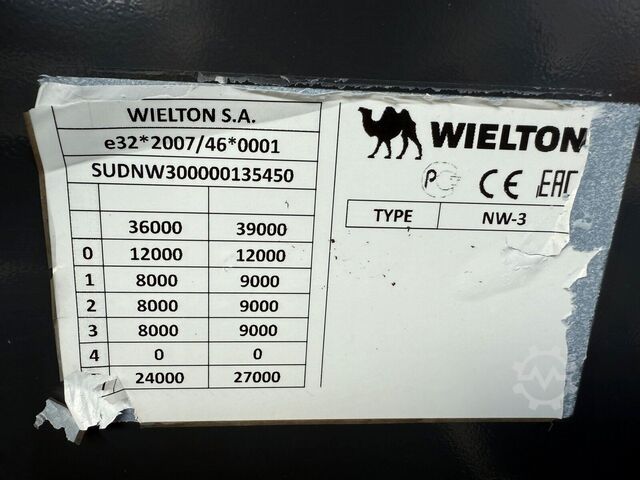 Tipper semitrailer WIELTON NW3 Kippauflieger 3 Achse 28 m³