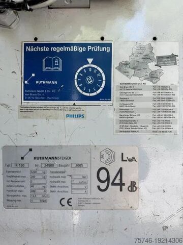 Hebebühne Mercedes-Benz Vario 614 D-KA, RUTHMANN K130 Hubsteiger 13 m, ...