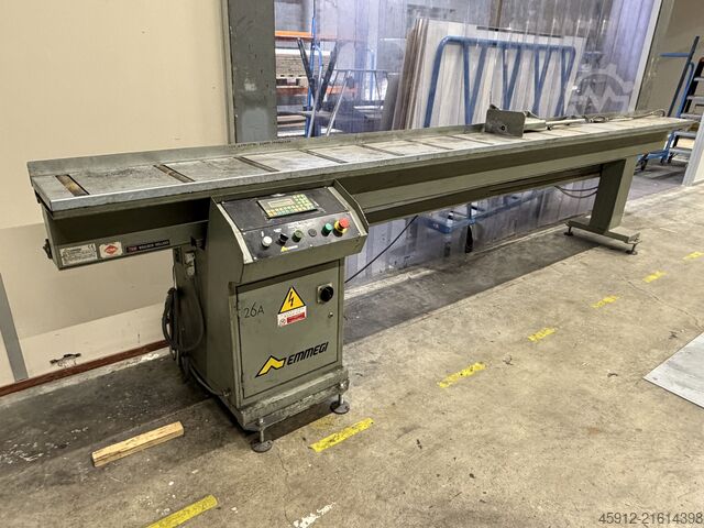 Roller conveyor for aluminum saws EMMEGI MICROBO L4200