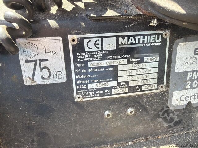 Kehrmaschine Mathieu 