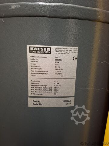 Schraubenkompressor inkl. Tockner Kaeser SXC 8