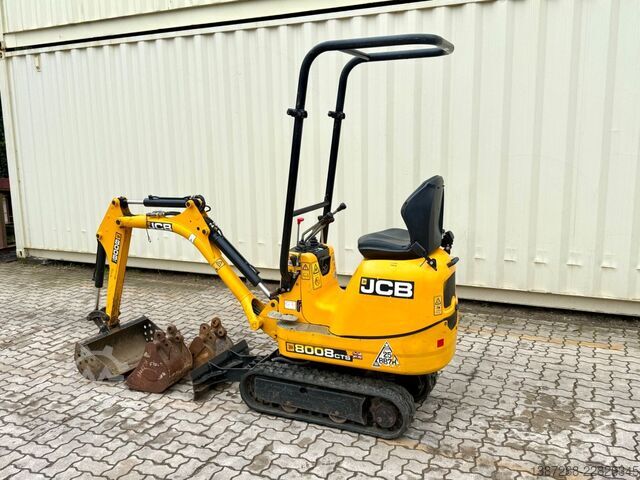 Minibagger JCB 8008 CTS / 2021 BJ / 623 H / 3 x Löffel