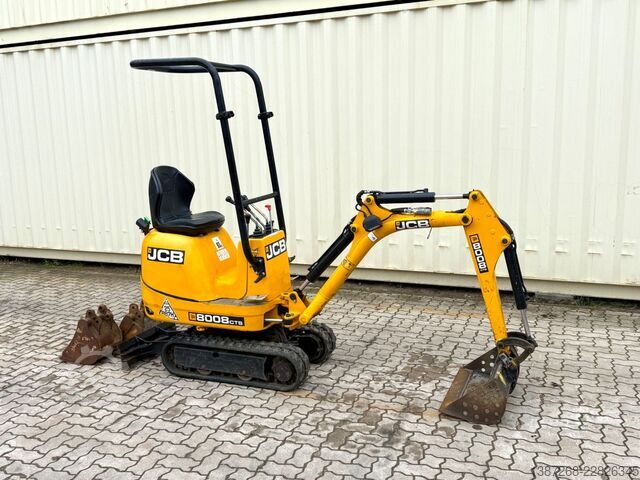 Minibagger JCB 8008 CTS / 2021 BJ / 623 H / 3 x Löffel