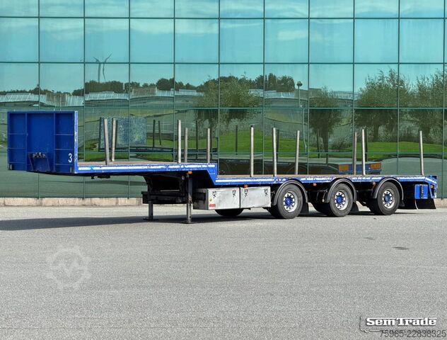 Tieflader-Sattelauflieger  KWB P-453-STI-H 3-AS SEMI 2x STUURAS 1x LIFTAS S