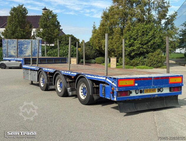 Tieflader-Sattelauflieger  KWB P-453-STI-H 3-AS SEMI 2x STUURAS 1x LIFTAS S