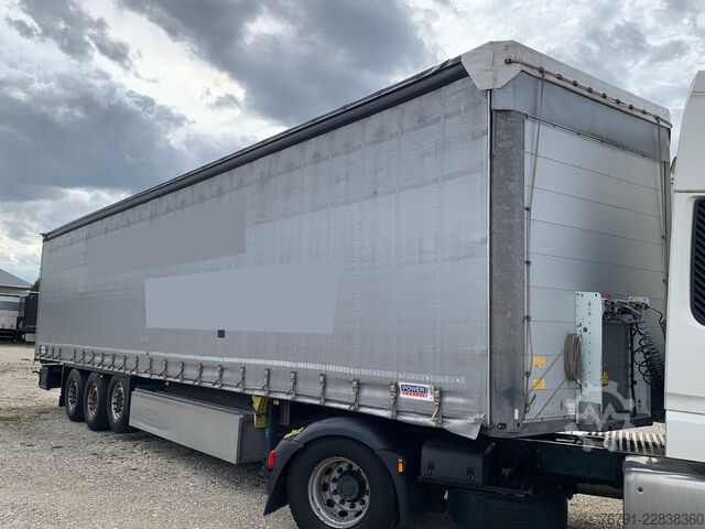 Auflieger mit Pritsche & Plane SCHMITZ CARGOBULL SCS24/6 Standard_ Power Curtain_ Liftachse