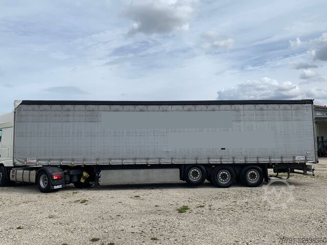 Auflieger mit Pritsche & Plane SCHMITZ CARGOBULL SCS24/6 Standard_ Power Curtain_ Liftachse