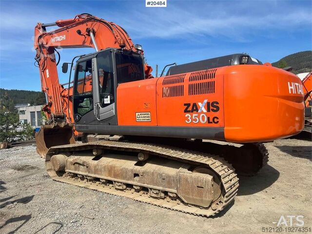 Crawler excavator Hitachi zx350LC-3 excavator w/ toothed bucket. WATCH VIDEO